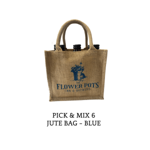 Pick & Mix 6 Jute Bag - Blue
