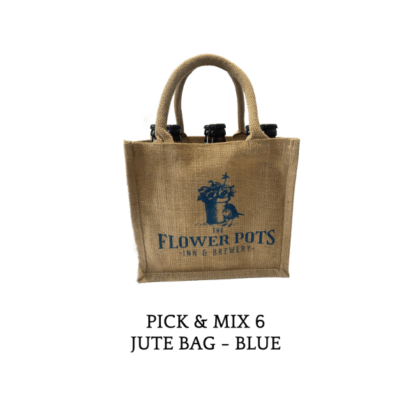 Pick & Mix 6 Jute Bag - Blue