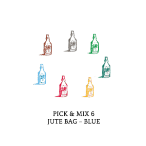 Pick & Mix 6 Jute Bag - Blue